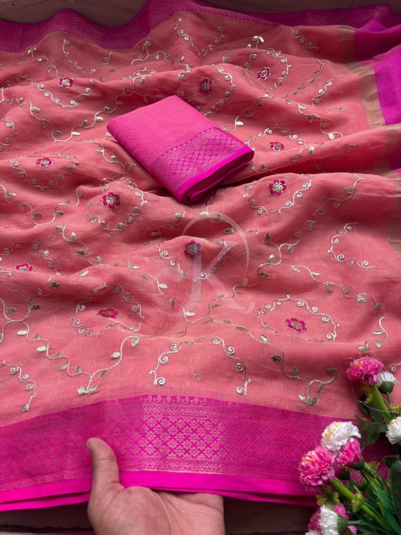 Jk 438 Soft Kota Doriya Work Saree